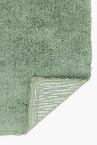 Cotton 2 Piece Tufted Plain Bath Mat Set