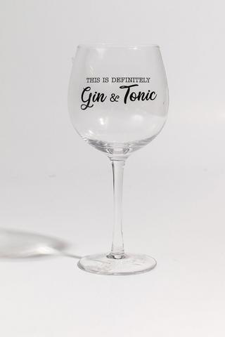 Script Gin Glass