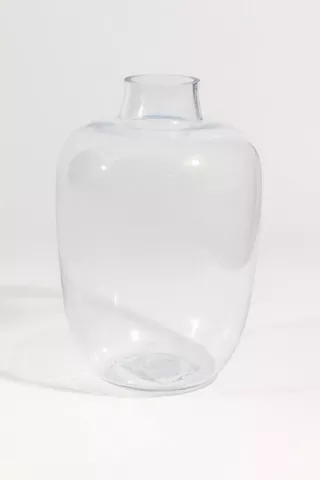 Glass Bottle Vase, 25x38cm