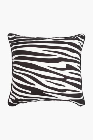 Printed Patio Boubou Zebra Scatter Cushion, 60x60cm