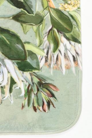 2 Piece Printed Protea Bath Mat Set