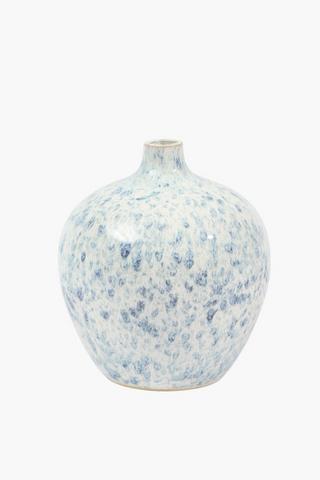 Speckled Reactive Vase, 20x23cm