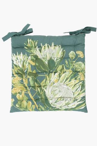 Printed Jacana Protea Chairpad, 50x50cm