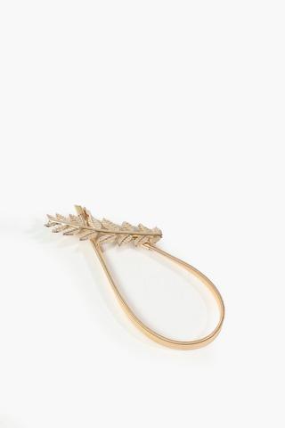 Metal Leaf Belt Curtain Tie Back