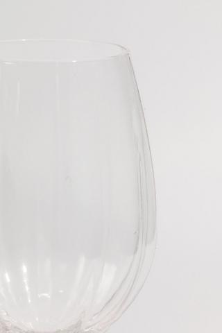 Ribbed Red Wine Glass