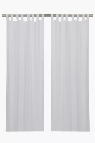 2 Pack Tab Top Curtains, 140x225cm