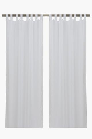 2 Pack Tab Top Curtains, 140x225cm