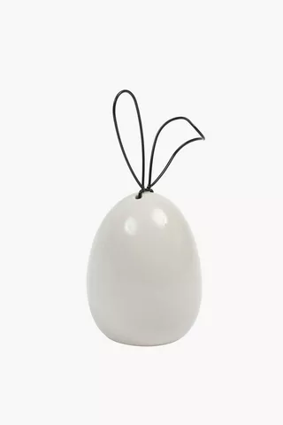 Ceramic Egg Bunny, 8x13cm