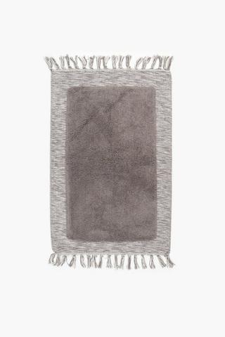 Tufted Shaggy Pile Cotton Tassel Bath Mat, 50x80cm