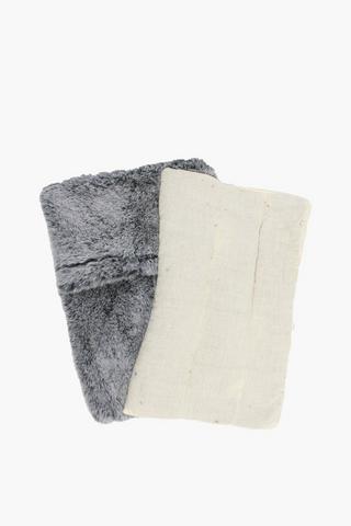 Faux Fur Bean Bag, 30x20cm