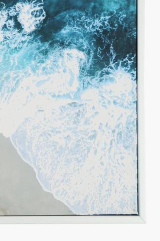 Framed Shoreline Canvas, 60x90cm
