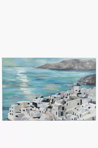 Coastal Greece Canvas, 70x100cm