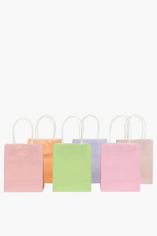 6 Pack Plain Gift Bags Small