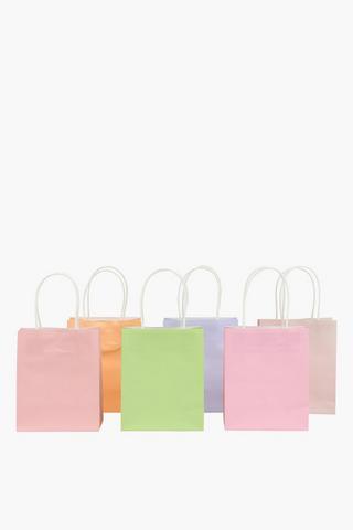 6 Pack Plain Gift Bags Medium