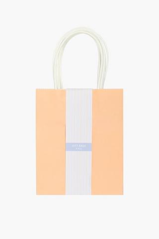 6 Pack Plain Gift Bags Medium