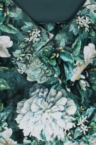 Printed Velveteen Compassion Floral Duvet Cover Set