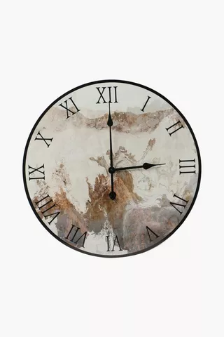 Marble Numeral Clock, 60cm