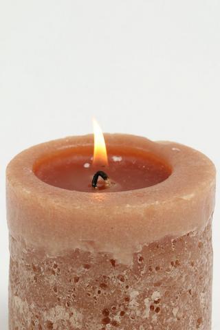 Rustic Caramel Candle, 7x7,5cm