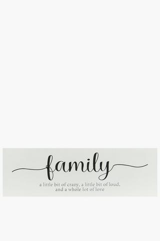 Family Moments Sign, 24x80cm