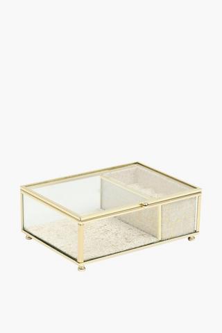 Speckle Glass Jewellery Box, 14x18cm