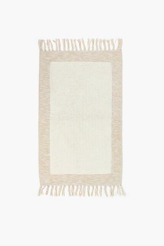 Tufted Cotton Shaggy Pile Cotton Bath Mat, 50x80cm