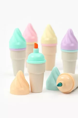 6 Pack Ice-cream Highlighters