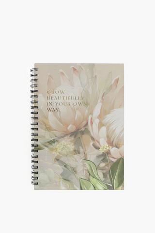 Protea Spiral Notebook A4