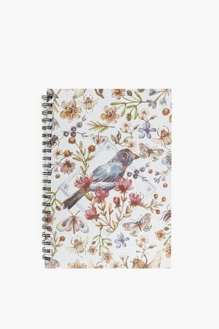 Starling Bird Spiral Notebook A4