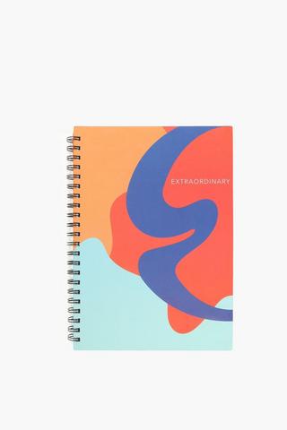 Extraordinary Script Spiral Notebook A4