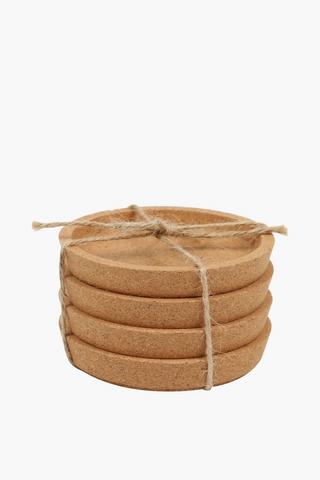 4 Pack Cork Coasters