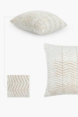 Faux Fur Arch Scatter Cushion, 50x50cm
