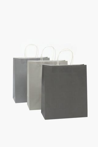 6 Pack Plain Gift Bags Medium