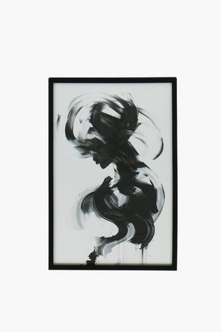 Framed Abstract Firefinch, 40x60cm