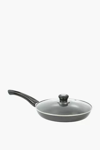 Aluminium Frying Pan With Lid, 24cm
