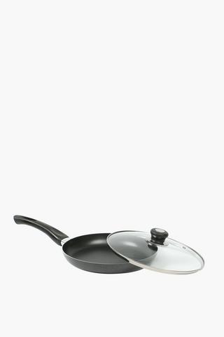 Aluminium Frying Pan With Lid, 24cm
