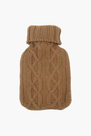 Knitted Wool Hot Water Bottle