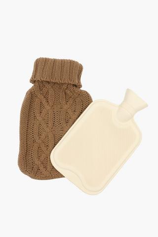 Knitted Wool Hot Water Bottle