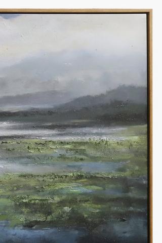 Abstract Landscape Canvas, 70x170cm