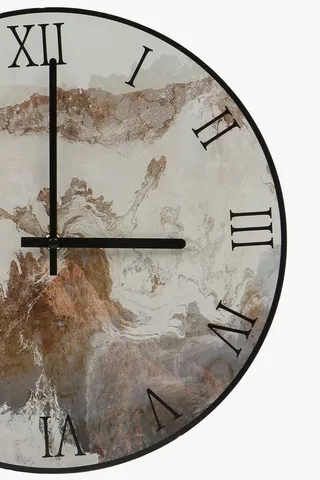 Roman Marble Clock, 32cm