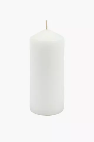 Unscented Pillar Candle, 6x15cm
