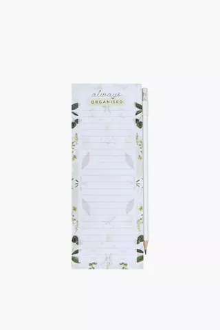 Peregrine Notepad With Pencil