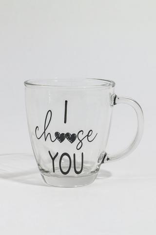 Script Glass Mug