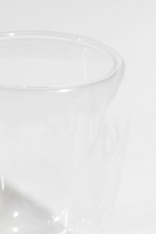 Double Wall Glass Mug, Short