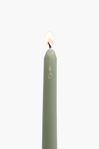 2 Pack Olivine Dinner Candles, 20cm