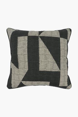 Printed Falcon Geometric Scatter Cushion, 50x50cm