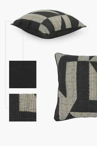 Printed Falcon Geometric Scatter Cushion, 50x50cm