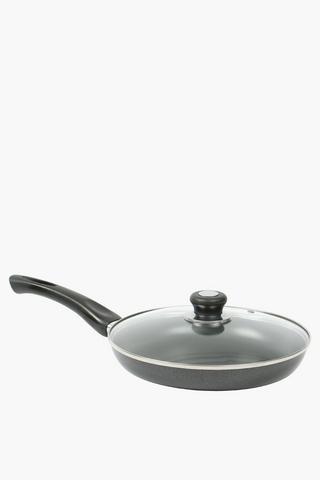 Aluminium Frying Pan With Lid, 28cm
