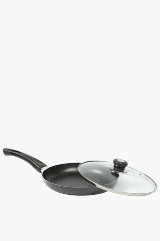 Aluminium Frying Pan With Lid, 28cm
