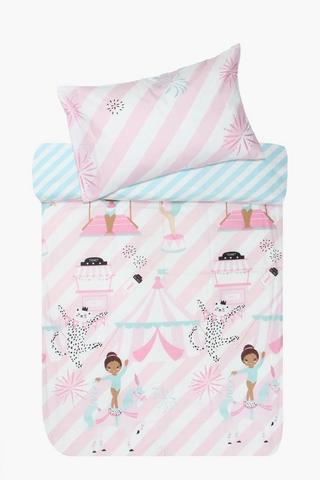 Polycotton Big Top Reversible Duvet Cover Set