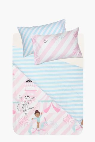Polycotton Big Top Reversible Duvet Cover Set